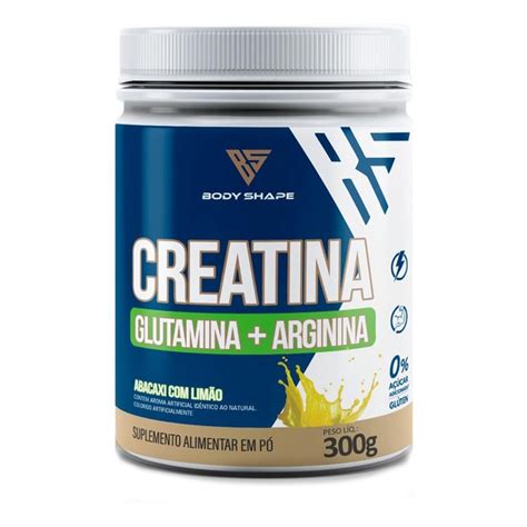 Creatina Glutamina Arginina Body Shape 300g Shopee Brasil