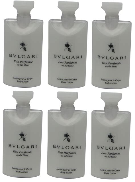 Bvlgari White Tea Au The Blanc Body Lotion Set Of 6 Ea 25oz Bottles