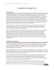 Acquisition Strategy AS Pdf ACQ 202 Intermediate Systems Acquisition