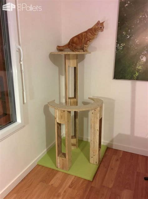 Pallet Cat Scratching Tree Arbre à Chat 1001 Pallets Cat