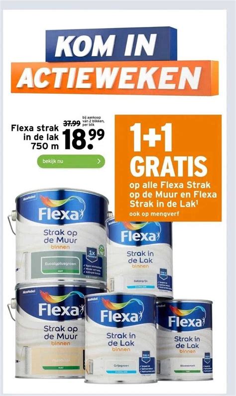 Flexa Strak In De Lak M Aanbieding Bij Gamma Folders Nl