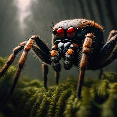 Gigant Creepy Spiders Spooky Foggy Ultrarealistic by mmsopen3 on DeviantArt