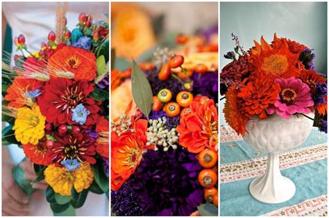 Zinnia Flower Bouquet|http://refreshrose.blogspot.com/