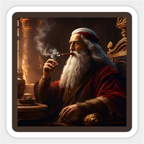 Leonardo Da Vinci Smoking A Cigar Leonardo Da Vinci Sticker TeePublic