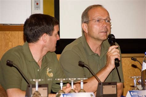 ESA ESA Astronaut Hans Schlegel During A Presentation Of The STS 122