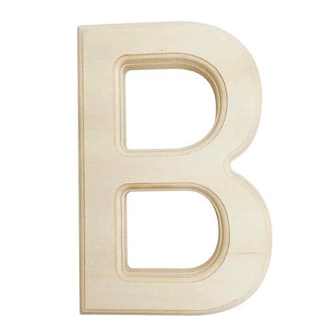 Darice Unfinished Wood Letters 6 Inch Wooden Letter B Unfinished