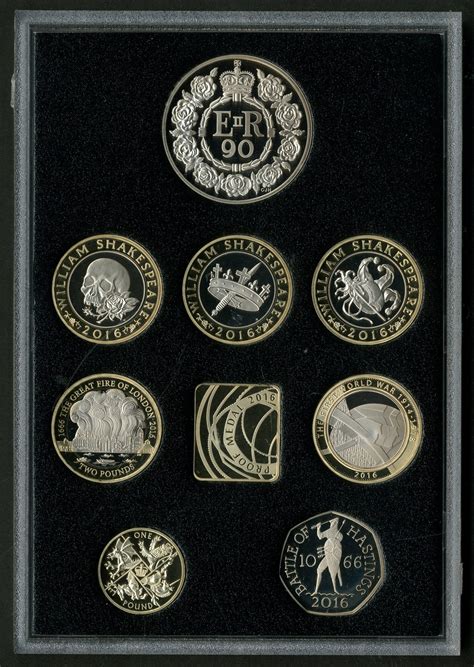 2016 Proof Coin Set, Royal Mint, 5 coin Commemorative Edition, boxed ...