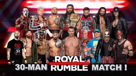 Royal Rumble 2024 Wwe 2k24 30 Man Royal Rumble Match Gameplay Wwe 2k24 Royal Rumble Match Youtube