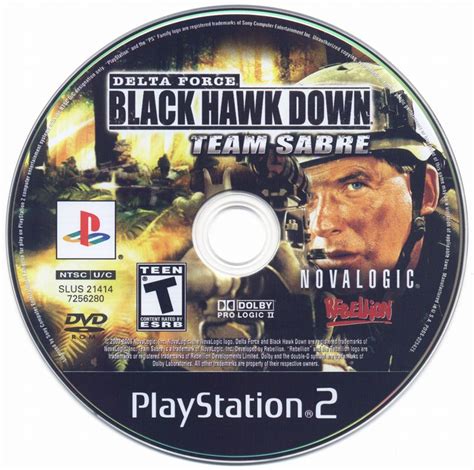 Delta Force Black Hawk Down Team Sabre Playstation Box