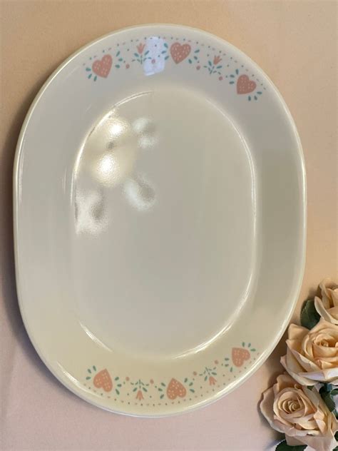 Corelle Forever Yours Dinnerware Large Serving Platter Heart Corelle