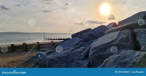 Beach in Hayling Island stock image. Image of ocean - 255134637