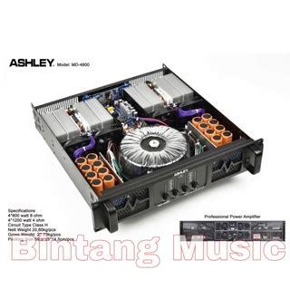 Jual Power Ashley HM4800 Original HM 4800 Class H Shopee Indonesia