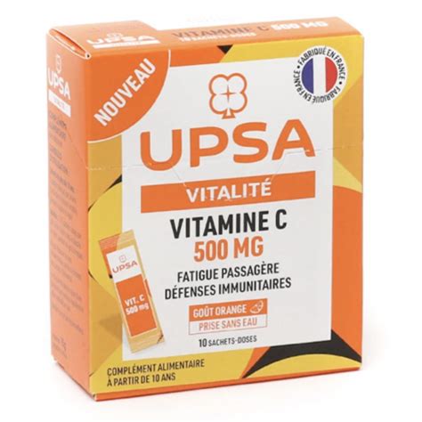 Vitamine C 500mg Upsa Dose 10 Prix