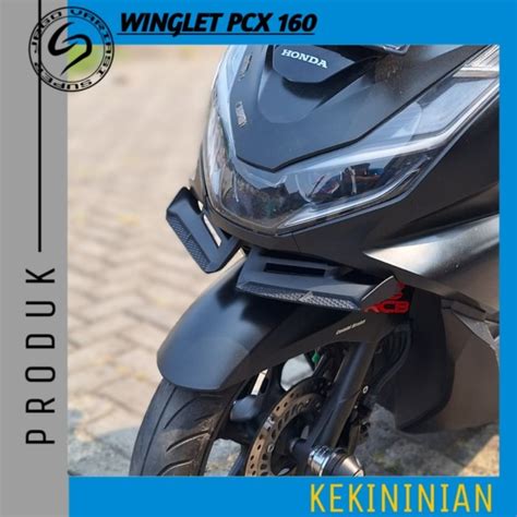 Jual Winglet Sayap PCX 160 MHR Racing Plastik ABS Plus Baut Shopee