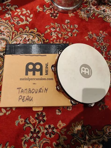 MEINL Tambourin Peau Nino 25 Boite Dépôt Vente Batterie Percussion