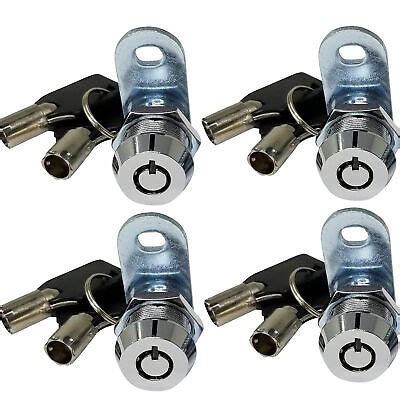 4 Pack 5 8 Keyed Alike Tubular Cam Lock For RV Drawer Cabinet Toolbox