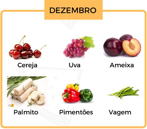 Calend Rio De Frutas Legumes E Verduras Dezembro Sustentarea