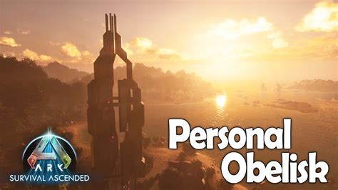 Personal Obelisk Speed Build Ark Survival Ascended Asa Base Build