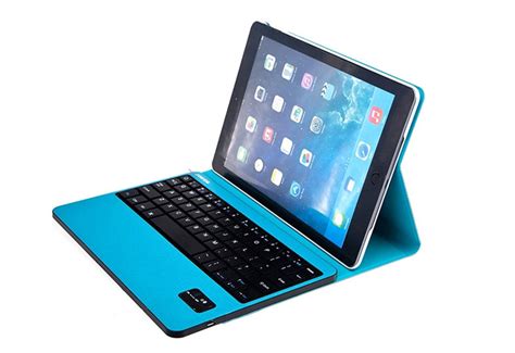 Best Apple Sky Blue Black Dark Red iPad Air 2 Keyboard Cover For iPad ...