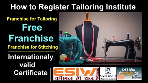 Tailoring Institute Registration Franchise For Tailoring Center How