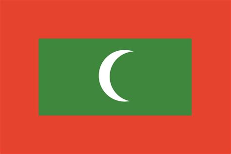 Maldives flag. Official colors and proportions. 15083903 Vector Art at ...