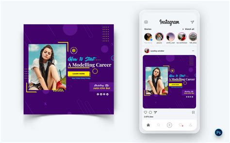 Fashion Sale Promotion Social Media Post Design Template 15