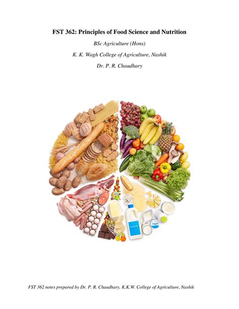 Aeg Good Fst Principles Of Food Science And Nutrition Bsc