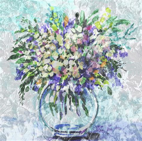 Awesome Impressionistic Flowers For Interior Decor VII Painting by ...