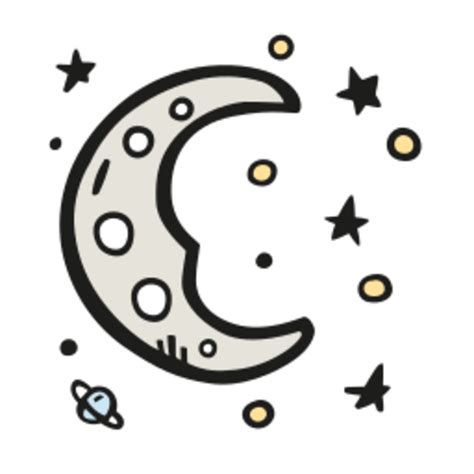 Moon dreamy illustration design 34961783 PNG