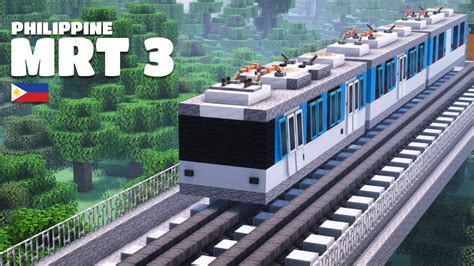 I Built Manila Mrt3 In Minecraft🚉 Jmox Build⛏️ Youtube