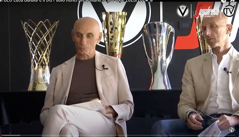 Virtus Bologna Il Ceo Luca Baraldi E Il Dg Paolo Ronci Presentano La