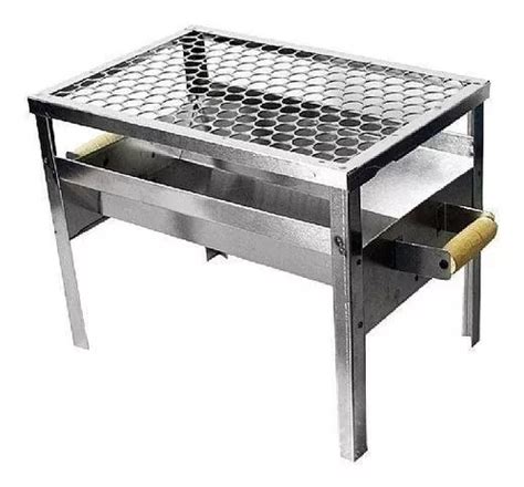 Parrilla móvil ROA Churrasqueira Inox Baixa L 50 X P 25 25cm de ancho