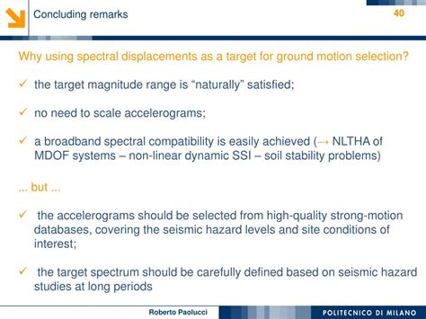 Ppt The Importance Of Strong Motion Data In Engineering Seismology