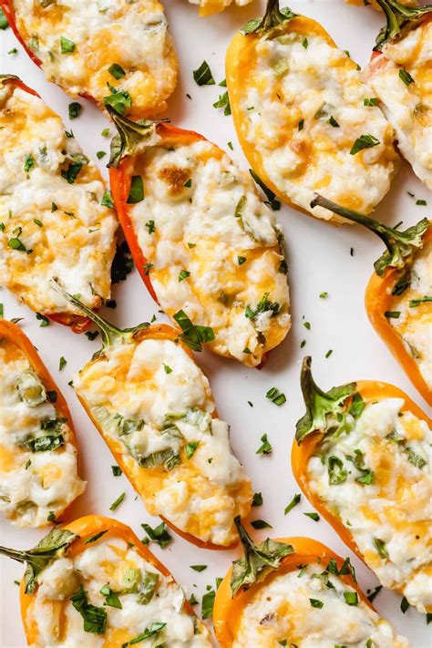 Zesty Cream Cheese Stuffed Mini Peppers Horseradish And Cream Cheese