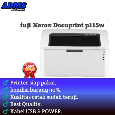 FUJI XEROX Docuprint P115W A4 Mono Laser Printer Wireless Lazada