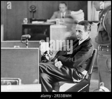 Otto Ohlendorf at the Nuremberg Trials Stock Photo - Alamy