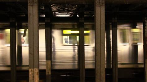 Mta New York City Subway Lefferts Blvd Bound Express Train Of R46 On The A 135th Street