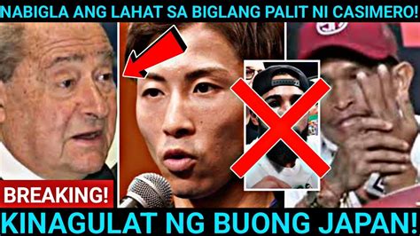 Kingulat Ng Buong Japan Sinigurado Ni Bob Arum Casimero Papalitan Si