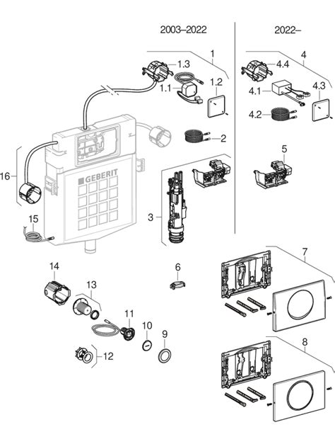 Geberit Wc Flush Control With Electronic Flush Actuation Mains