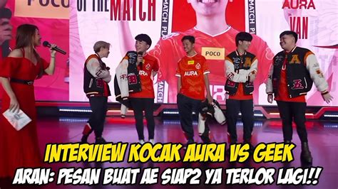 Aran Pesan Buat Alter Ego Siap Telor Lagi Interview Kocak Aura Vs