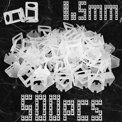 Tile Leveling System Clips 1/16 Inch (1.5mm) 500Pcs Tile Spacers