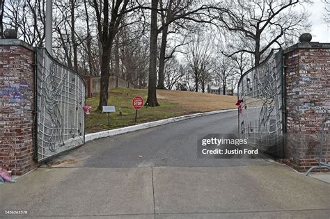 A general view of Graceland on January 13, 2023 in Memphis, Tennessee ...