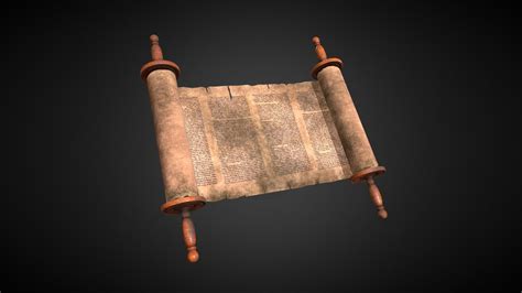 Old Torah Scroll - Download Free 3D model by Santiago Shang ...