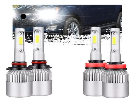 Kit De Focos Led Para Chevrolet Luz Alta Y Baja 8000lm 6000k Meses