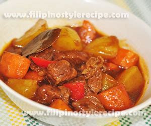 Beef Mechado Recipe | Filipino Style Recipe