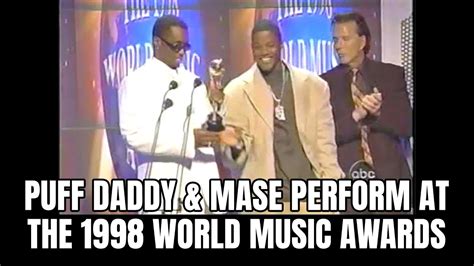 Puff Daddy And Mase Perform At The 1998 World Music Awards Youtube