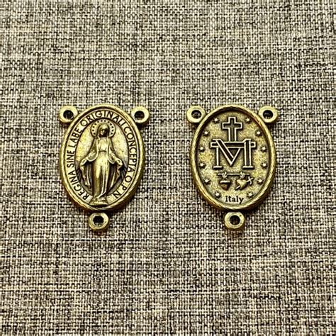 Miraculous Medal Rosary Connector Fiat Religious