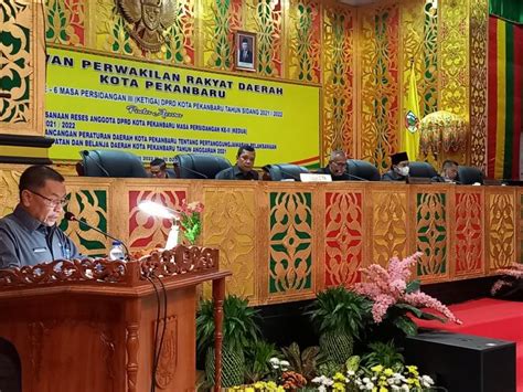 Pj Walikota Pekanbaru Sampaikan Laporan Pertanggungjawaban Pelaksanaan