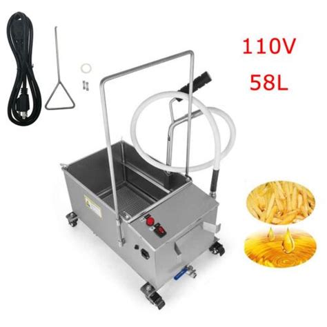 Preasion L Commercial Fryer Oil Filter Machine V Oil Filtration