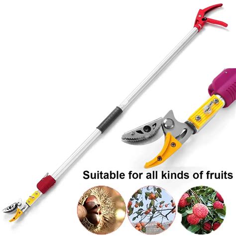 2 2m Max Cutting 1 2 Inch Extra Long Reach Pruner Cut And Hold Bypass